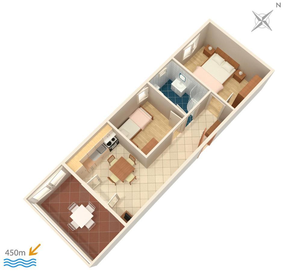 Family Friendly Apartments With A Swimming Pool Povljana, Pag - 244 Dış mekan fotoğraf